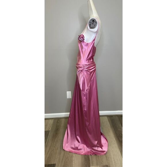 Mach & Mach Silk & Crystal-Appliqué Gown Size 12 $1275 - Picture 7 of 11